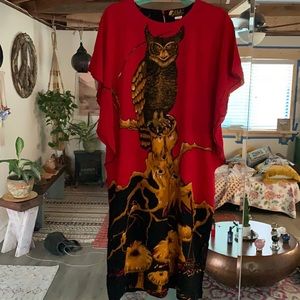 Vintage Elok Gozal Batik Caftan Dress Tunic